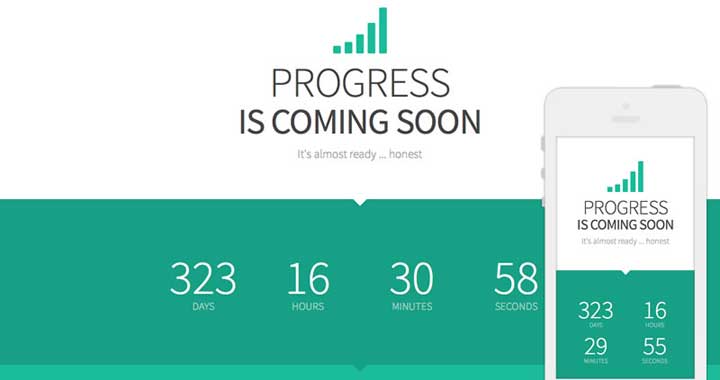 Progress Coming Soon Template