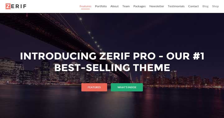 Zerif WooCommerce WordPress Theme