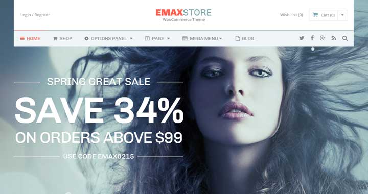 eMax store WordPress Theme