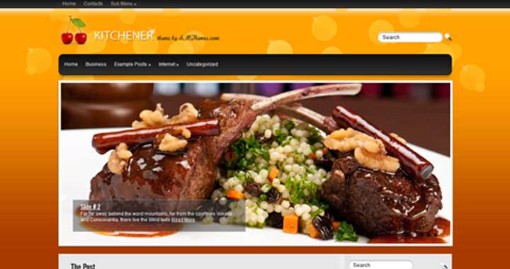 kitchener Theme WordPress Food Themes