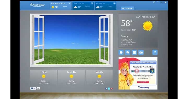 Weather Bug Chrome App Store