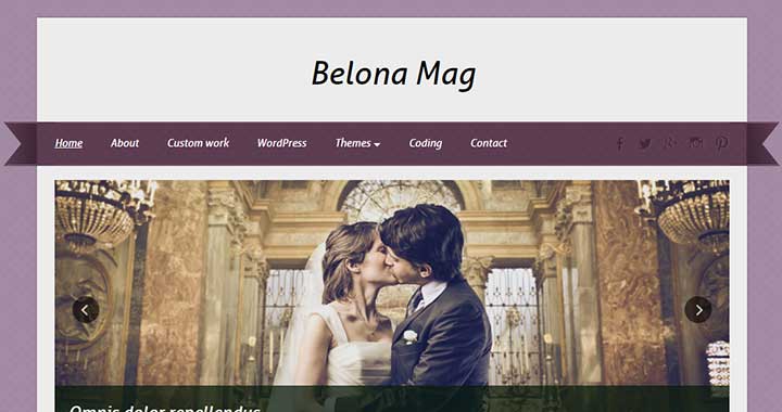 Belona Mag WordPress Wedding Themes