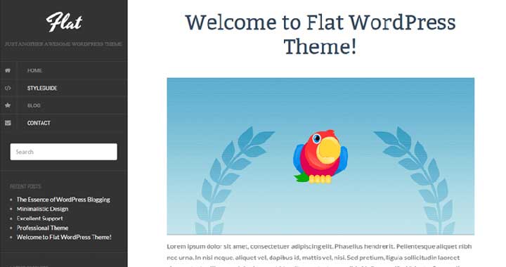 Flat Tumblr Theme WordPress