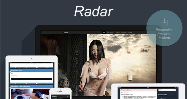Radar Free WordPress Theme Portfolio