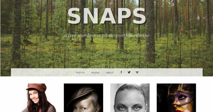 Snaps Best Free WordPress Portfolio Themes