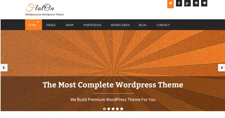 Flaton WordPress Free Portfolio Themes