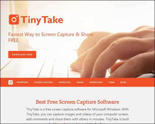 Tinytake Software Windows