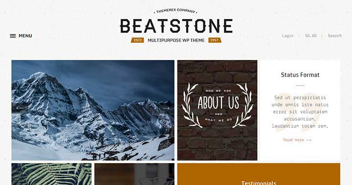 BeatStone Best WordPress Portfolio Theme