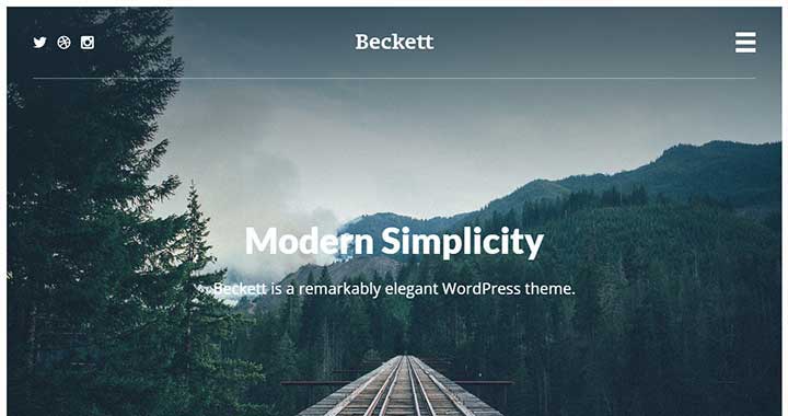 Beckett WordPress Portfolio Theme