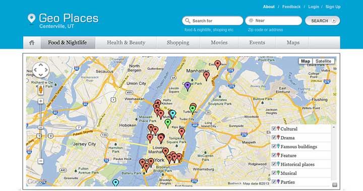 Geo Places WordPress Directory Theme
