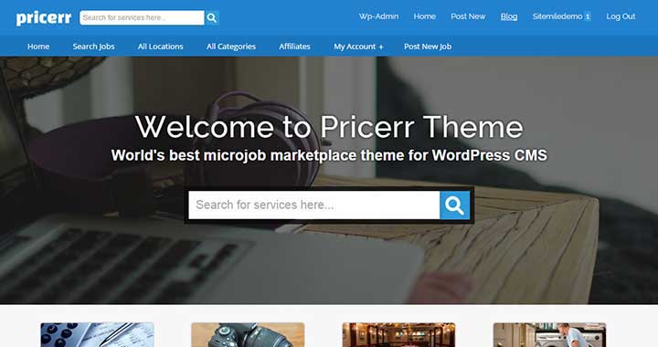 Pricerr Best WordPress Job Board Themes