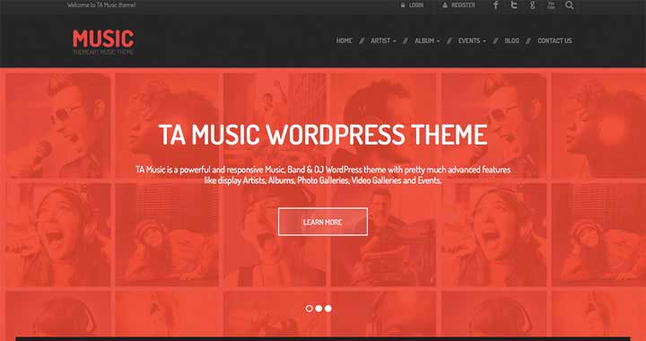 TA Music New WordPress Theme