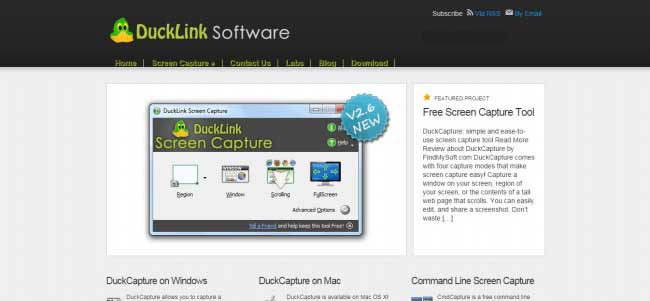 Ducklink Screen Capture Service