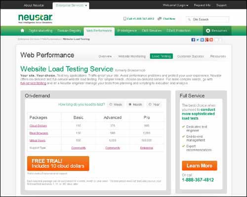 Neustar Speed Test Free