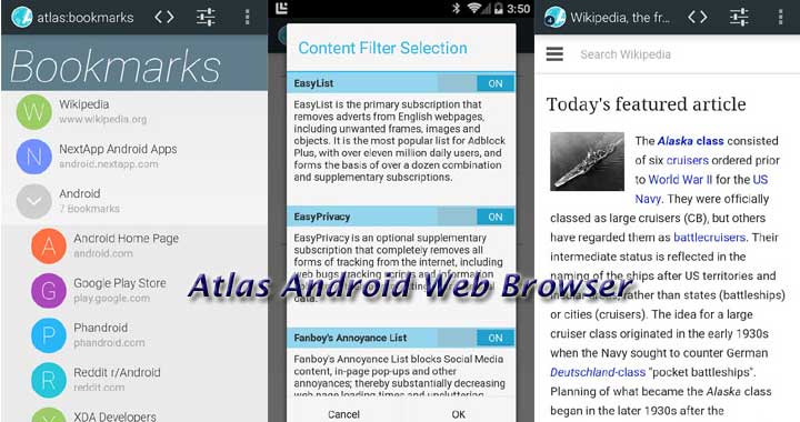 Atlas Best Browsers 2015