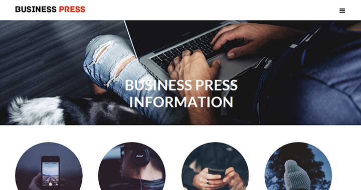 Business Press New WordPress Theme July 2015