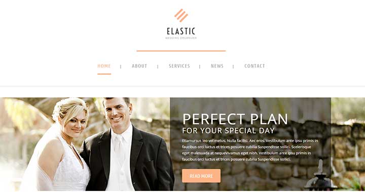 Elastic WordPress Theme Wedding
