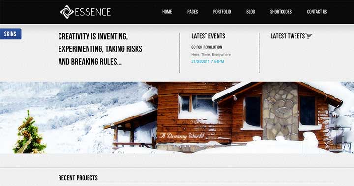 Essence Events Theme WordPress