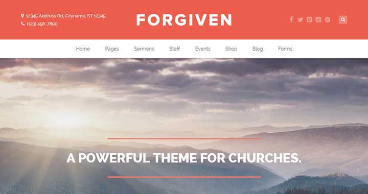 Forgiven Church WordPress Theme