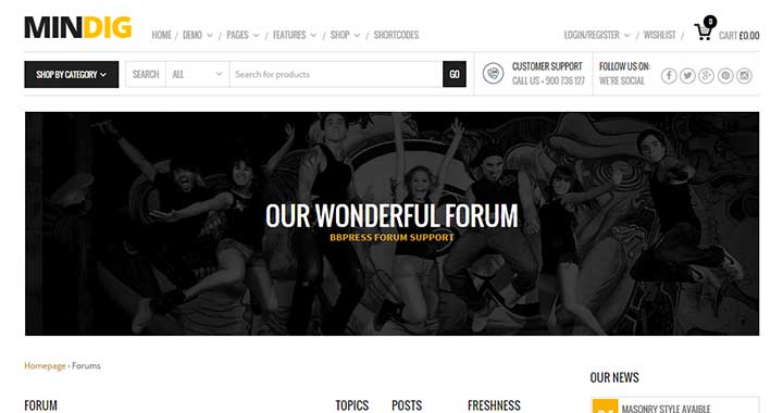 Mindig Forum WordPress Themes