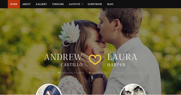 Neeqah WordPress Themes for Wedding Photographers