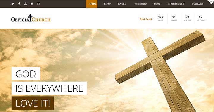 Official Real Church WordPress Theme