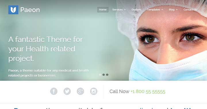 Paeon WordPress Theme for Clinics