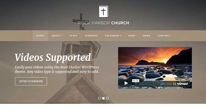 Rock Harbor WordPress Church Themes