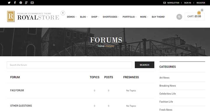 Royal WordPress Support Forum