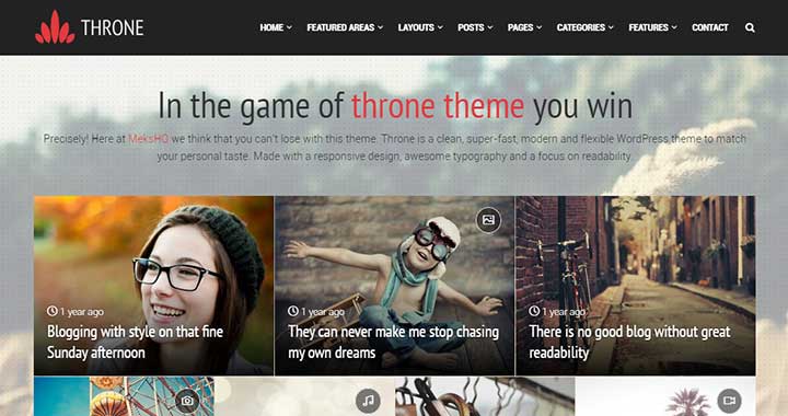 Throne Arabic WordPress Theme