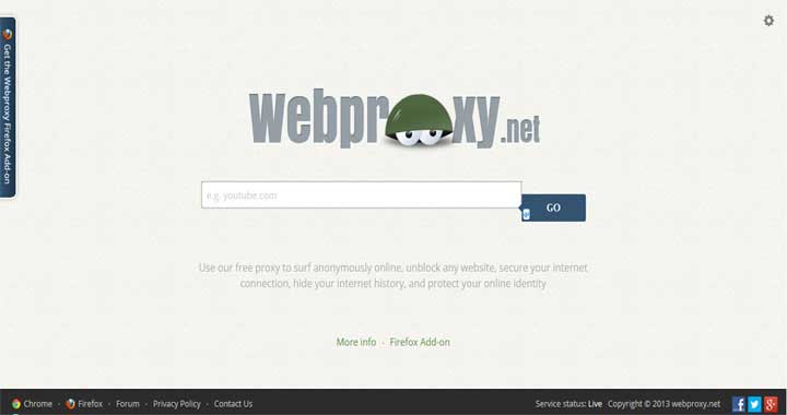 Online Web Proxy