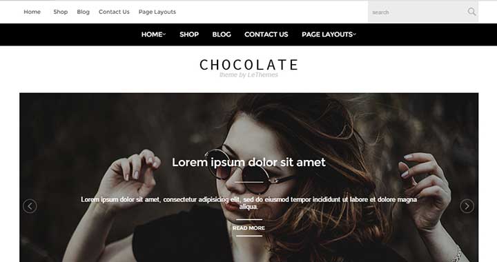 Chocolate new wordpress theme august 2015