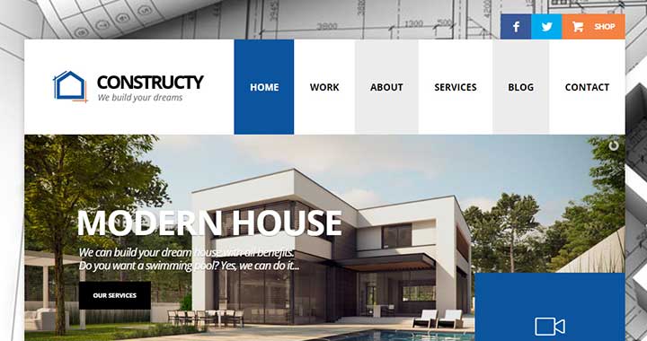 Constructy responsive architecture wordpress themes