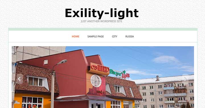 Exility-light clean 2 column wordpress themes
