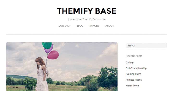Themify Base best 2 column wordpress themes
