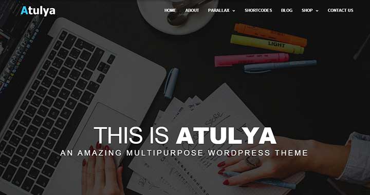 Atulya good small business WordPress theme