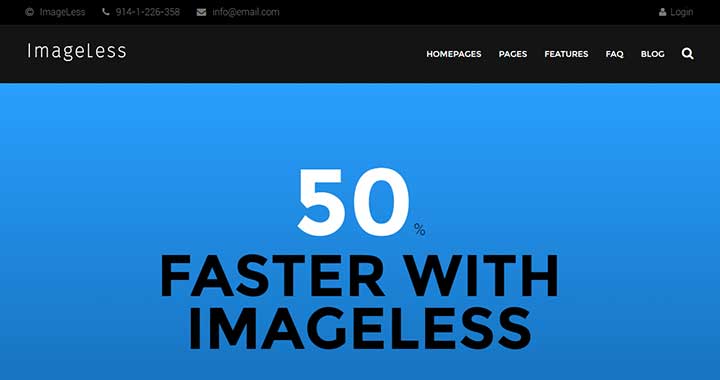 ImageLess WordPress e-commerce themes for small business