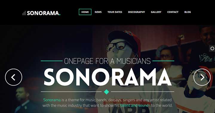 Sonorama wordpress themes music club