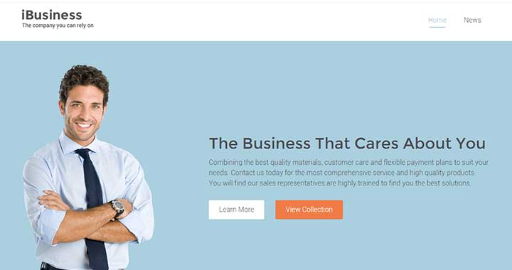 iBusiness small business website WordPress theme