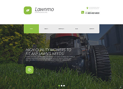 Lawn Mower Parts WordPress Theme